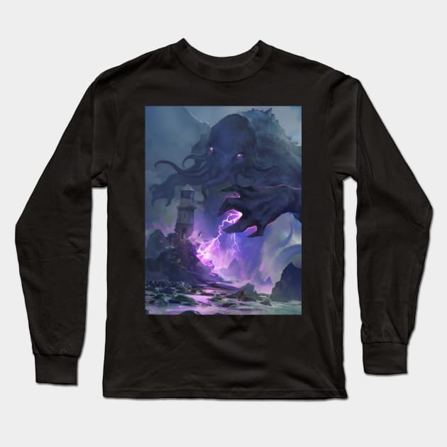 Eldritch Apocalypse Long Sleeve T-Shirt by RyanPaints